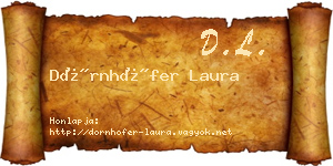 Dörnhöfer Laura névjegykártya