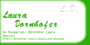 laura dornhofer business card