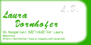 laura dornhofer business card